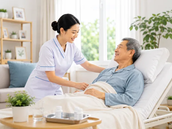 Doctor Happy healthcare worker – patient care
