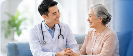 Bác sĩ đến tận nhà chăm sóc gia đình